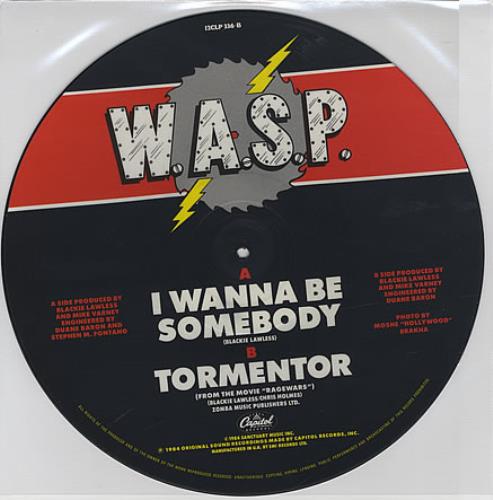 WASP I Wanna Be Somebody UK 12